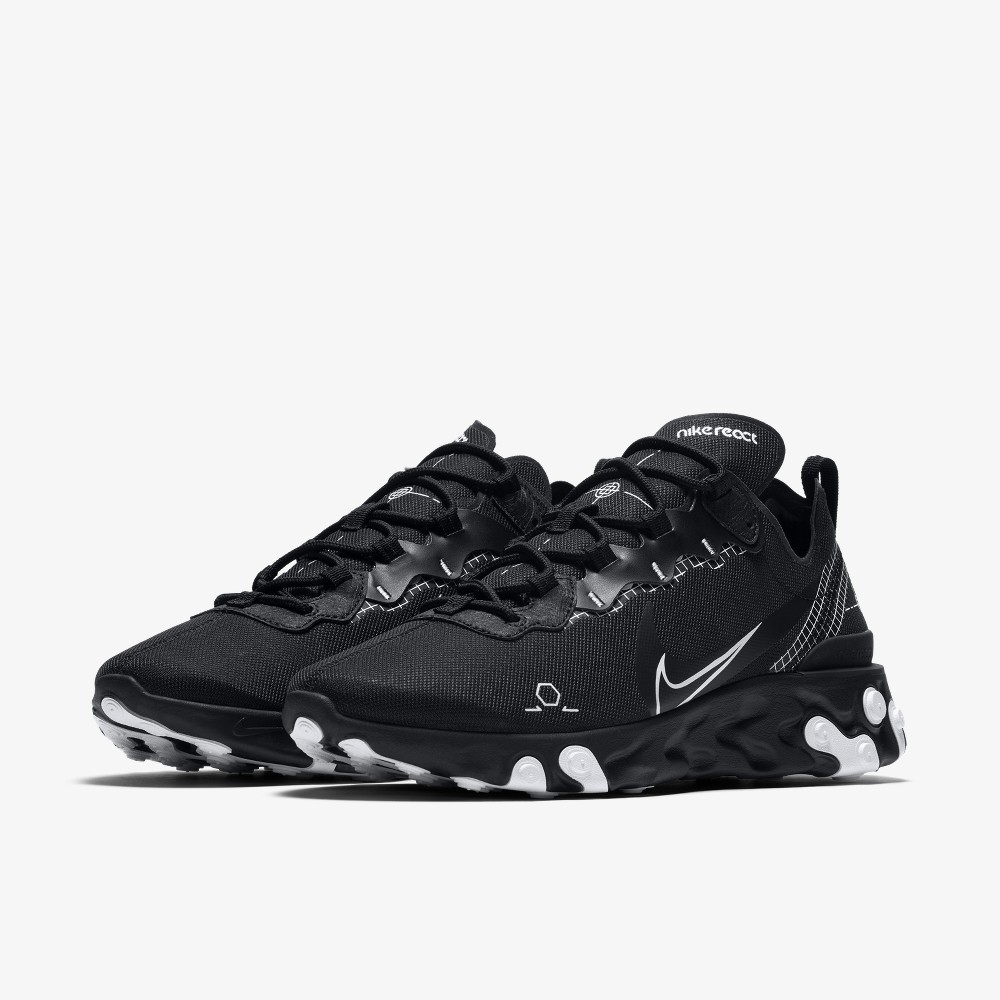 Black nike react element hotsell